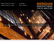 Tablet Screenshot of meridiancustomsteel.com